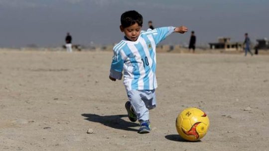 Young Afghan Lionel Messi fan threatened by Taliban, flees home